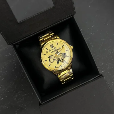 Часы наручные Patriot 022 Gold-Gold Mechanic Metall Не забуду Дом
