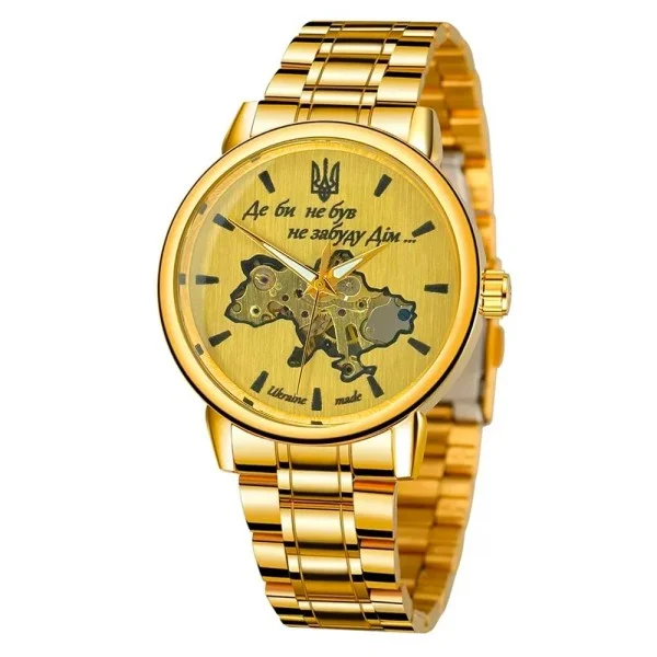 Часы наручные Patriot 022 Gold-Gold Mechanic Metall Не забуду Дом фото 7