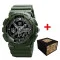 Patriot 005 Тризуб срібло Army Green + Коробка