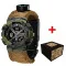 Patriot 005 Тризуб золото Camo Green Паракордовий ремінець Khaki + Коробка.