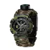 Часы наручные Patriot 005 Трезубец золото Camo Green Паракордовый ремешок Camo Green + Коробка. фото 7