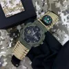 Годинник наручний Patriot 005 Тризуб золото Army Green Паракордовий ремінець Khaki + Коробка. фото 3