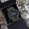 Годинник наручний Patriot 005 Тризуб золото Army Green Паракордовий ремінець Khaki + Коробка. фото 5