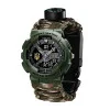 Годинник наручний Patriot 005 Тризуб золото Army Green Паракордовий ремінець Camo Green + Коробка. фото 7