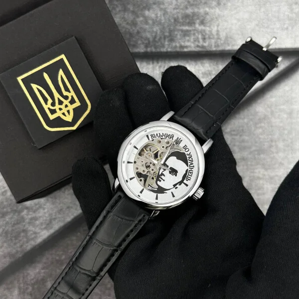 Годинник наручний Patriot 022 Silver-Black Automatics Вільний бо Українець фото 4