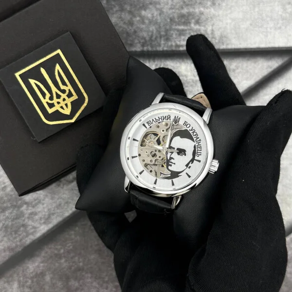 Годинник наручний Patriot 022 Silver-Black Automatics Вільний бо Українець фото 3