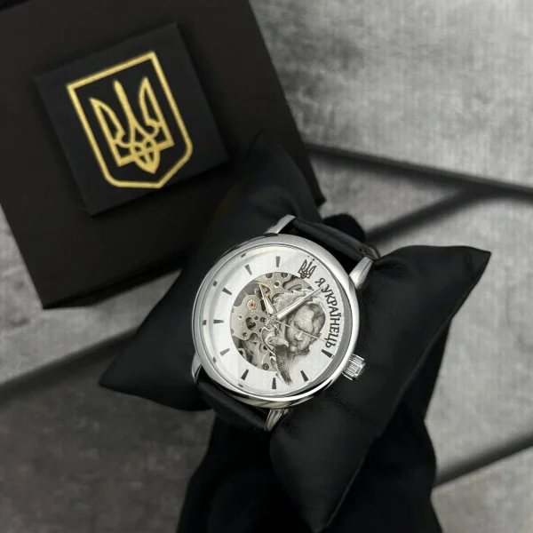 Годинник наручний Patriot 022 Silver-Black Automatics Я Українець фото 3