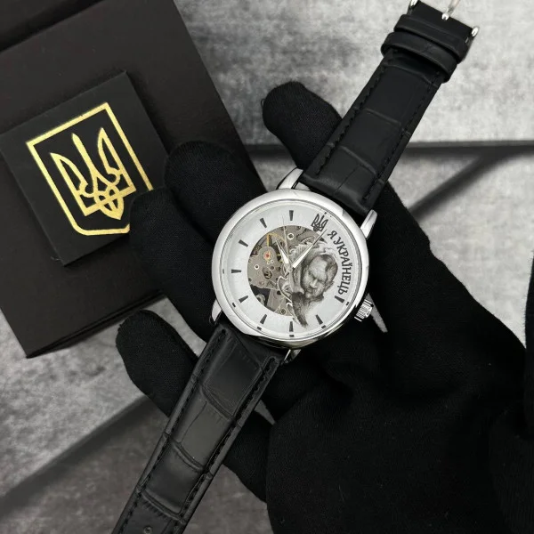Годинник наручний Patriot 022 Silver-Black Automatics Я Українець фото 4