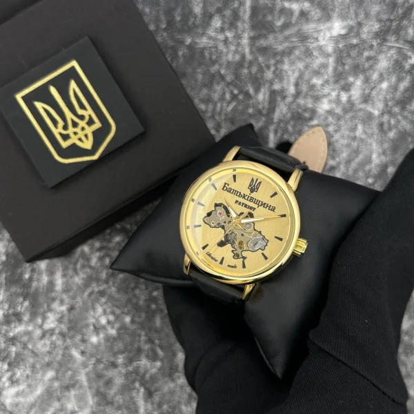 Годинник наручний Patriot 022 Automatics Батьківщина Gold-Gold фото 4