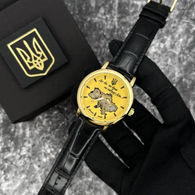 Часы механические Patriot 022 Automatics Не забуду Дом Gold-Black
