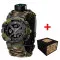 Patriot 005 Тризуб срібло Зелений камуфляж Паракордовий ремінець Camo Green + Коро