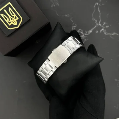 Часы наручные Patriot 022-3D Не забуду Дом Silver-Black Steel