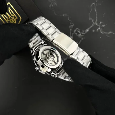 Часы наручные Patriot 022-3D Не забуду Дом Silver-Black Steel