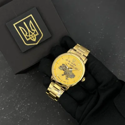 Часы наручные Patriot 022-3D Не забуду Дом Gold-Gold Steel