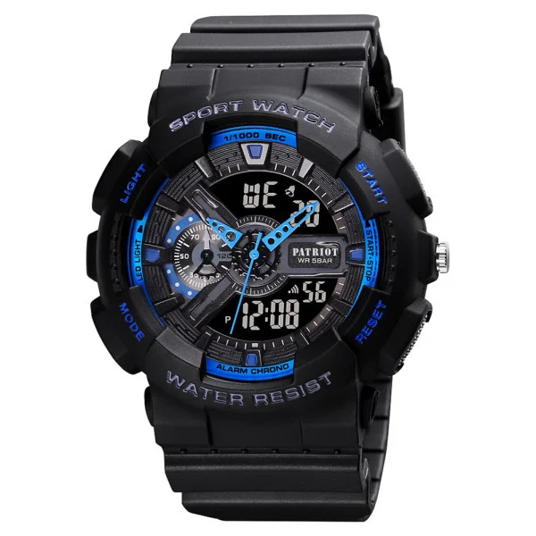 Годинник наручний Patriot 005BKBU Black-Blue фото 1