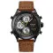 Patriot 017LDKBNWT Dark Brown-White Leather