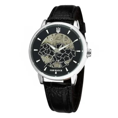 Часы наручные Ukrwatch Украина Silver-Black