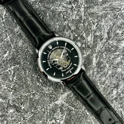 Часы наручные Ukrwatch Оковы Порвите Silver-Black