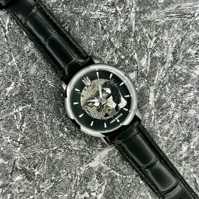 Годинник наручний Ukrwatch Боже, Бережи Україну Silver-Black