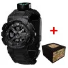 Годинник наручний Patriot 005 Тризуб срібло Black Паракордовий ремінець Black+ Коробка фото 2