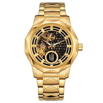 Часы наручные Ukrwatch 024GD Трезубец золото Gold