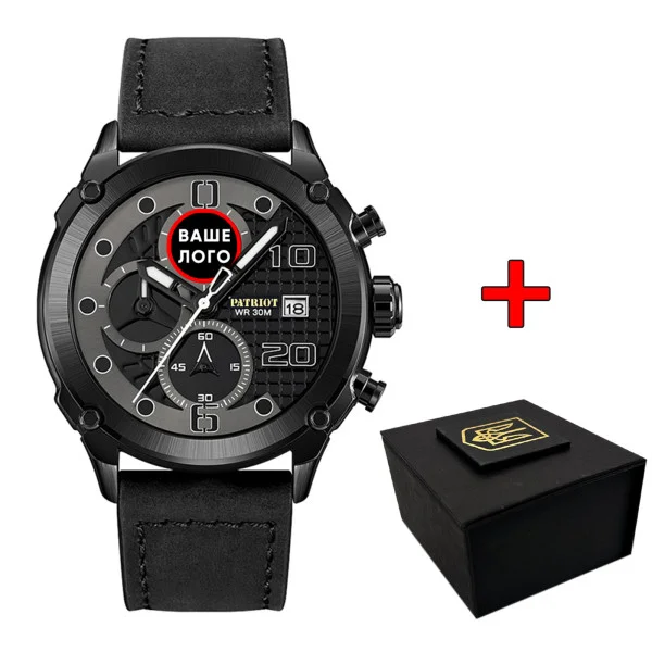 Часы наручные Patriot 016 Ваше Лого All Black фото 1