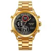 Годинник наручний Patriot 017 Ваше Лого Gold-Black Steel фото 2