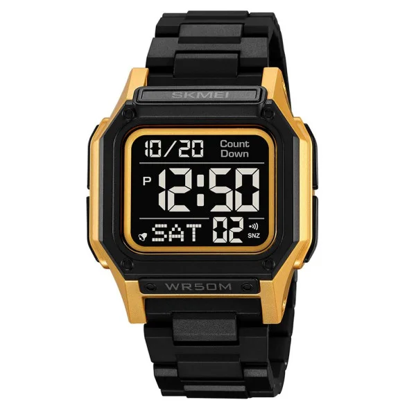 Мужские часы Skmei 2264BKGDBK Black-Gold-Black фото 1