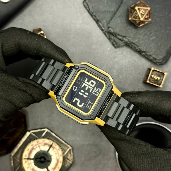 Мужские часы Skmei 2264BKGDBK Black-Gold-Black фото 4