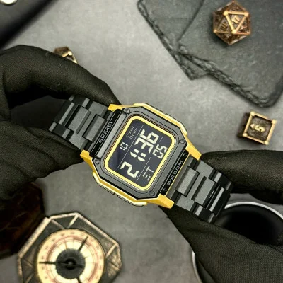 Мужские часы Skmei 2264BKGDBK Black-Gold-Black