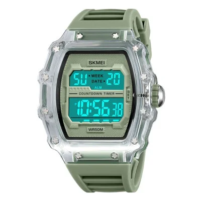 Мужские часы Skmei 2296WTGN White-Green
