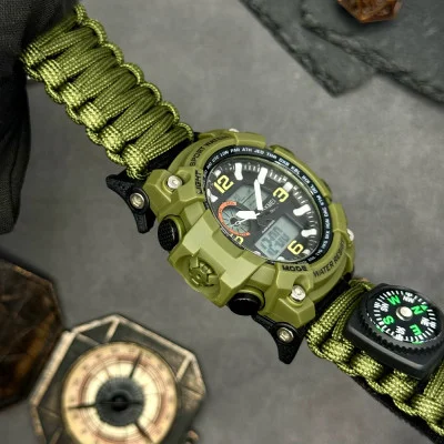 Чоловічий годинник Skmei 1283NAG Army Green