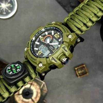 Чоловічий годинник Skmei 1283NAG Army Green