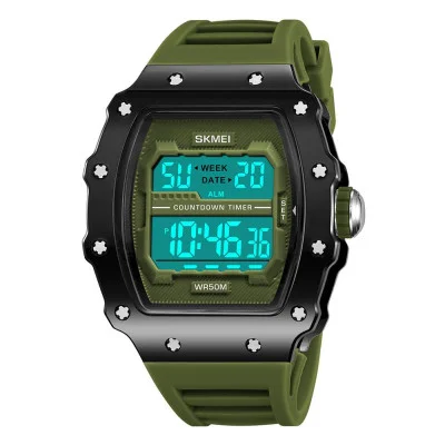 Чоловічий годинник Skmei 2296BKGN Black-Green