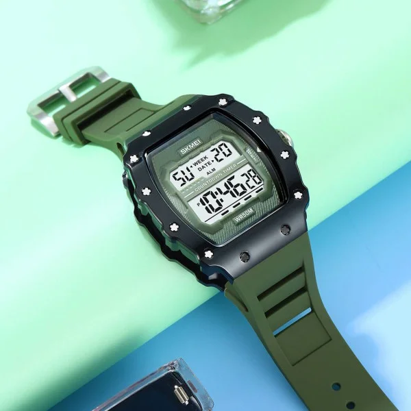 Чоловічий годинник Skmei 2296BKGN Black-Green фото 6