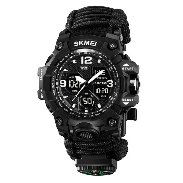 Чоловічий годинник Skmei 1155BNBK Black фото 1