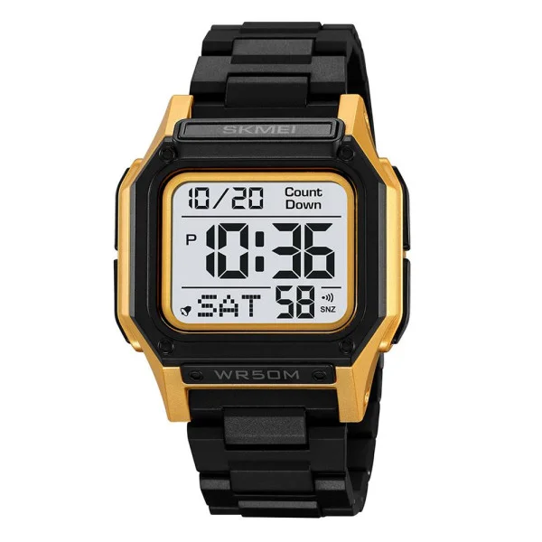 Мужские часы Skmei 2264BKGDWT Black-Gold-White фото 1