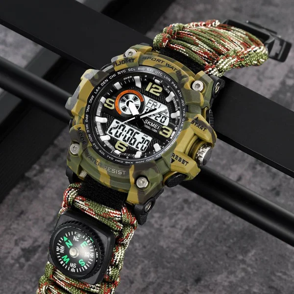 Чоловічий годинник Skmei 1283NCMAG Camo Green фото 6