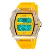 Чоловічий годинник Skmei 2296WTYL White-Yellow фото 3