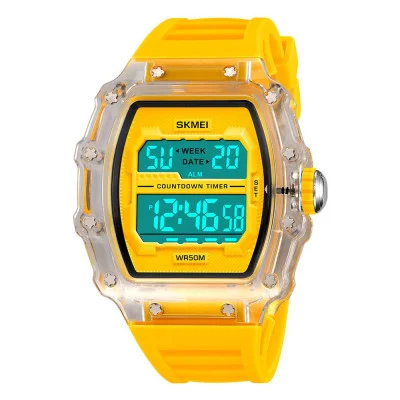 Чоловічий годинник Skmei 2296WTYL White-Yellow