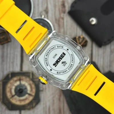 Чоловічий годинник Skmei 2296WTYL White-Yellow