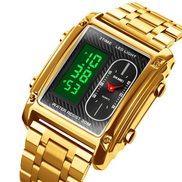 Чоловічий годинник Skmei 1868SGD Gold фото 3