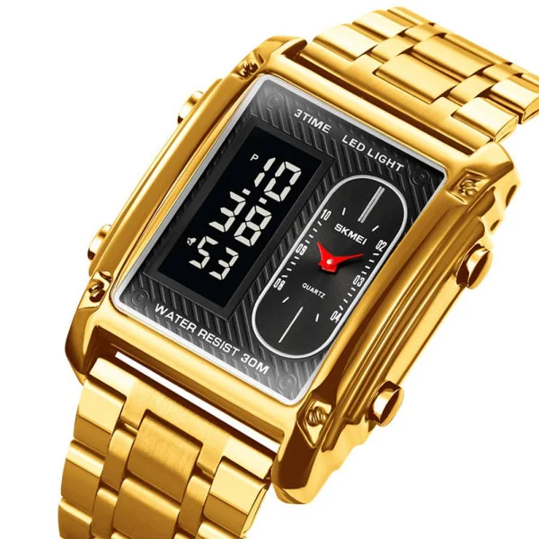 Чоловічий годинник Skmei 1868SGD Gold фото 4