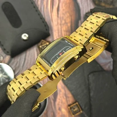 Чоловічий годинник Skmei 1868SGD Gold