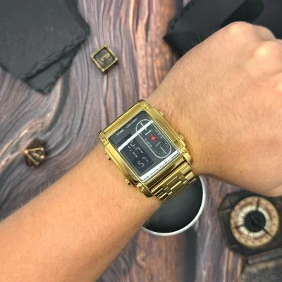 Чоловічий годинник Skmei 1868SGD Gold