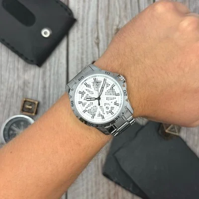 Чоловічий годинник Skmei 9337SISI Silver