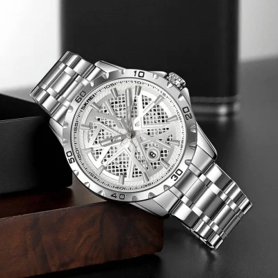 Чоловічий годинник Skmei 9337SISI Silver
