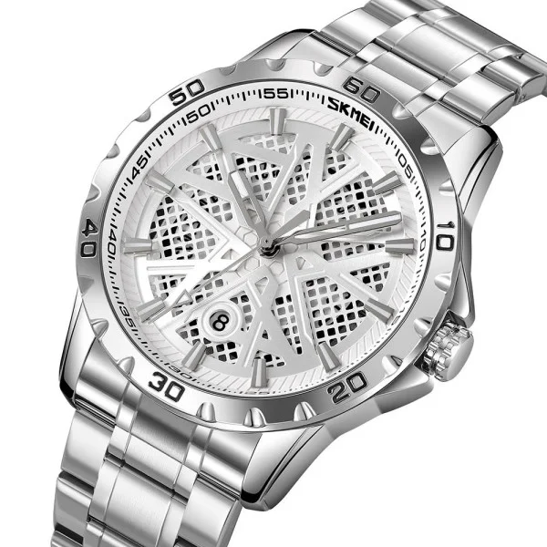 Чоловічий годинник Skmei 9337SISI Silver фото 3
