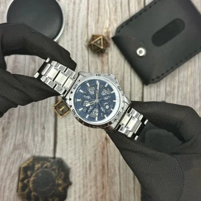 Чоловічий годинник Skmei 9337SIBU Silver-Blue