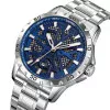 Чоловічий годинник Skmei 9337SIBU Silver-Blue фото 3
